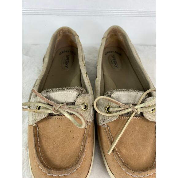 Sperry Top Sider Angelfish Gold Sparkle Boat Shoes Women’s Size 8 - Picture 8 of 8